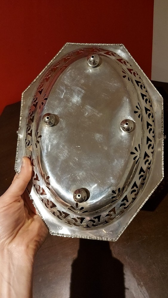 Vintage Silver Plated Footed Dish