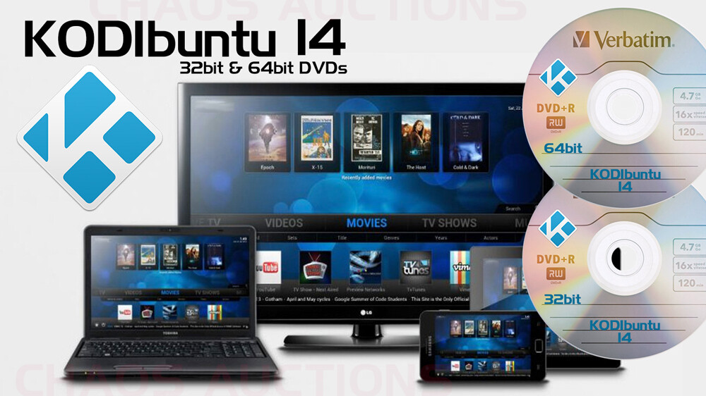 KODIbuntu Media Center OS Linux INSTALL & LIVE DVDs 32bit & 64bit