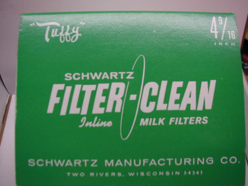 Schwartz Tuffy Milk Filters - 4- 9/ 16 (200)