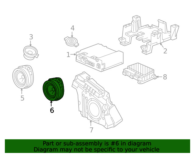Genuine GM F Speaker 85123716
