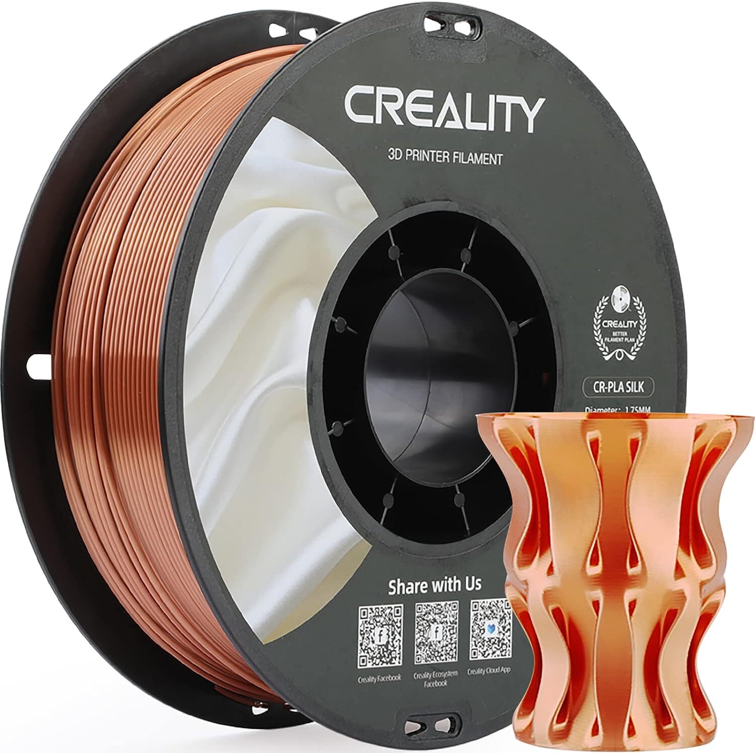 Creality PLA/Matte/PETG PLA/Ender PLA+/Silk PLA 3D Printer Filament 1.75mm 1KG