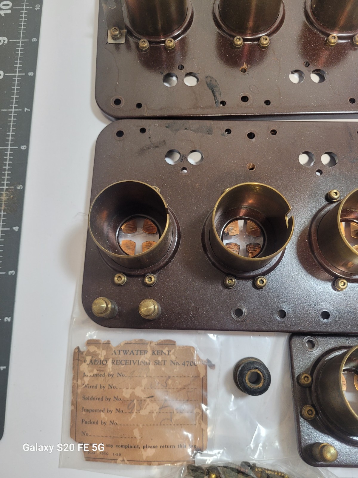 Atwater Kent Radio Parts Dial Breadboard Screws & tag Lot Antique 1920s