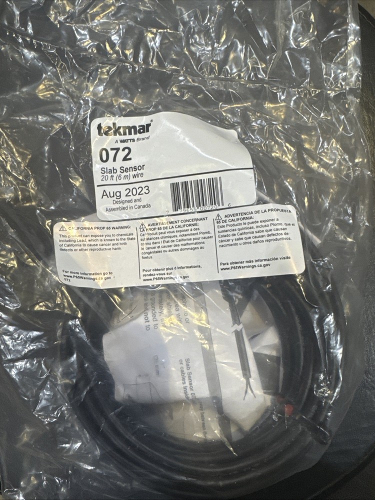 Tekmar 072 (Slab Sensor, 20 FT (6 m) wire)
