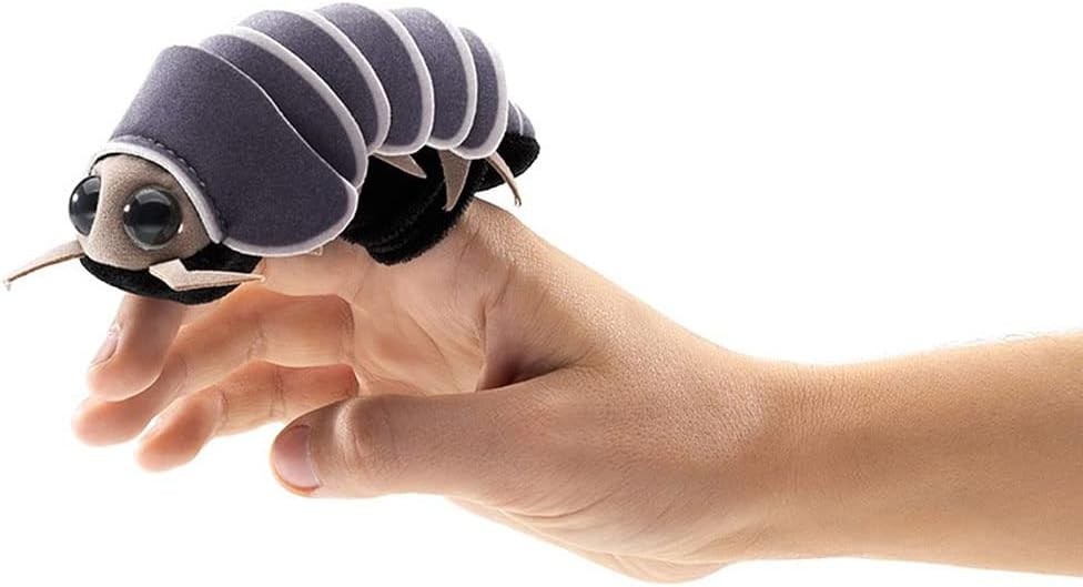 Mini Roly Poly Finger Puppet, Gray