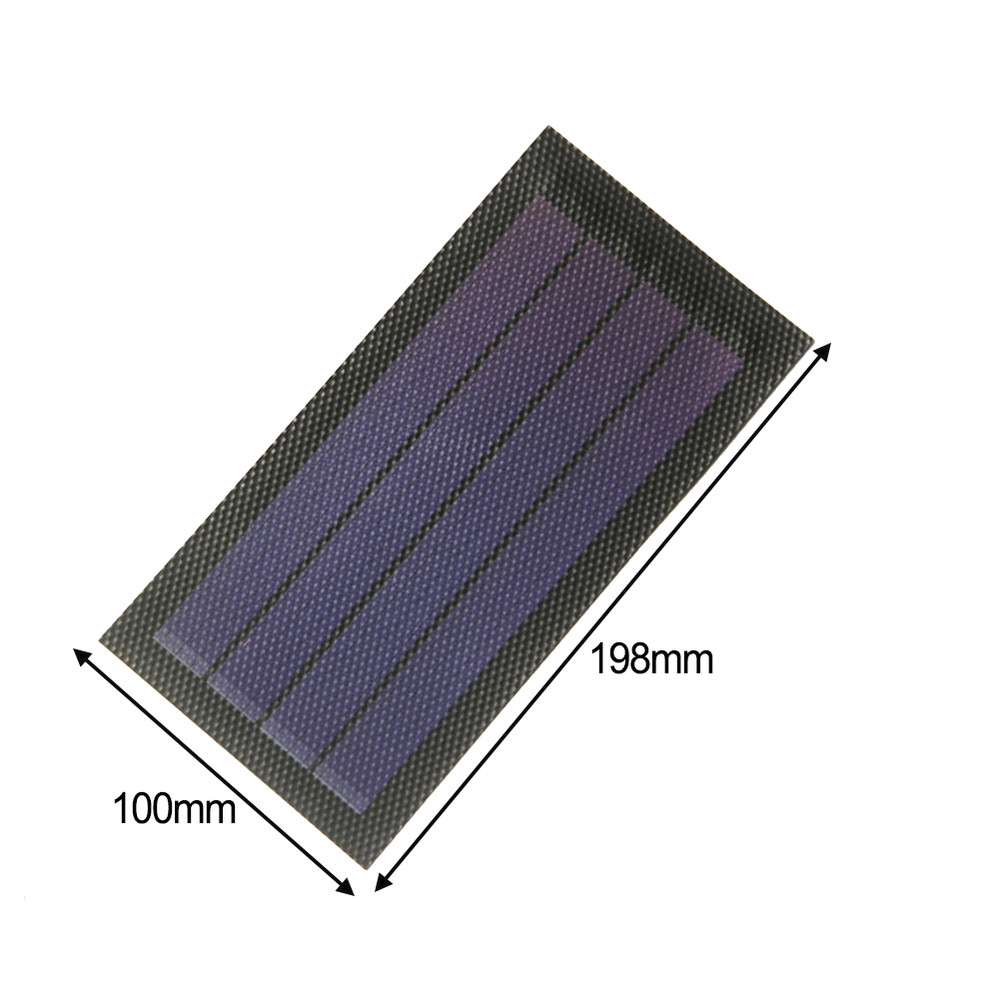 1W 6V Amorphous Silicon Solar Panel With High Light Absorption Ability