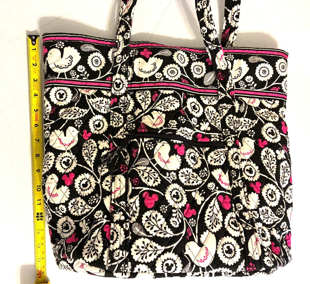 Vera Bradley Disney Parks World Land Mickey Mouse Meets Birdie Toggle Tote Bag