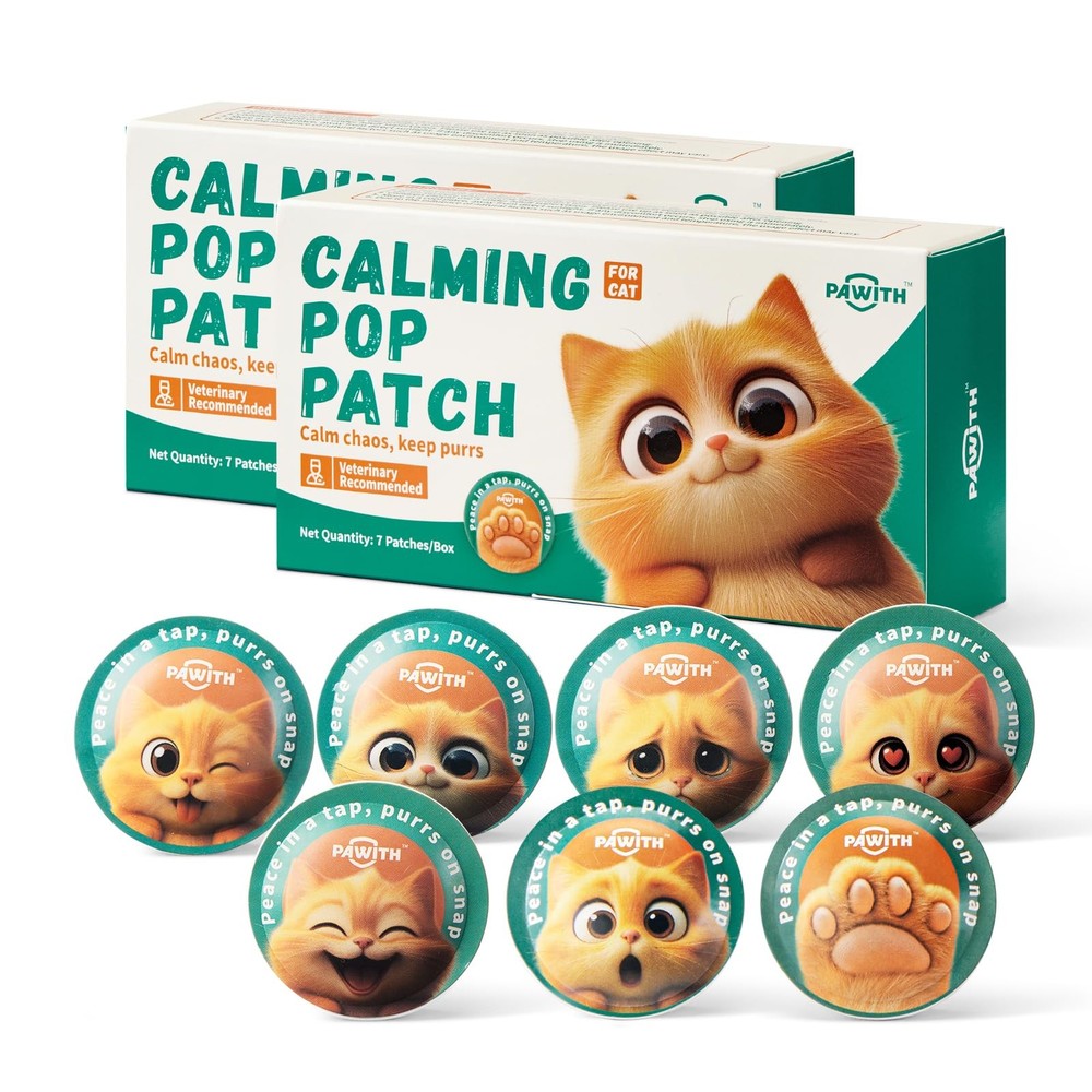 Pawith Calming Pop Patch for Cat Travel – Pheromone Diffuser for Cats Reduces...
