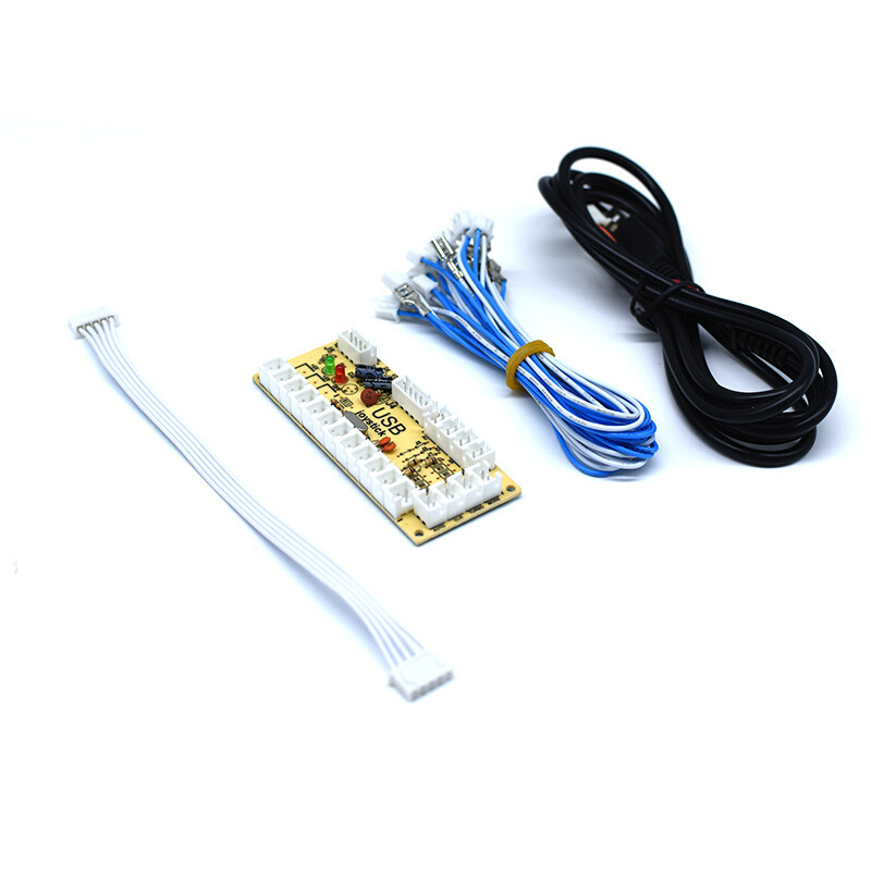 2 Players Arcade Buttons and Joystick Kit Controller USB Encoder MAME HAPP DIY