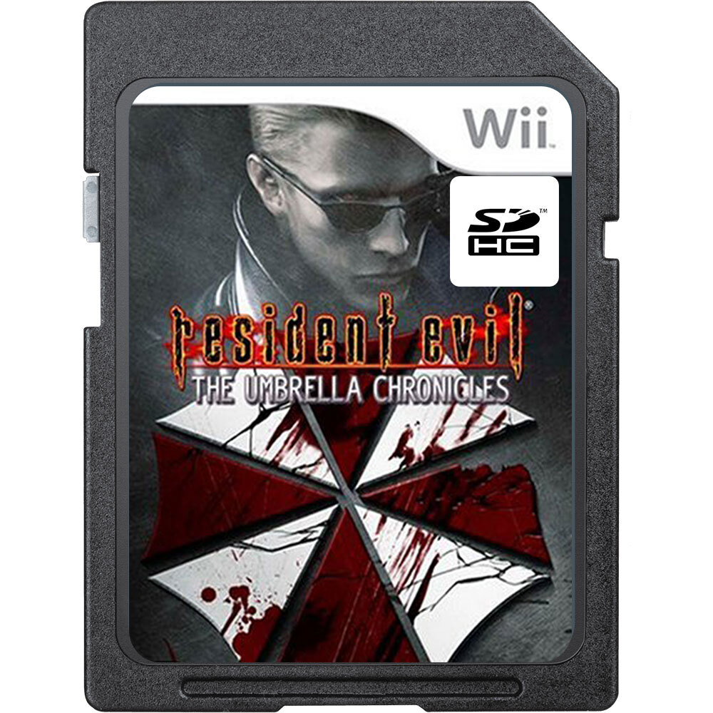 Resident Evil: The Umbrella Chronicles Wii SD Memory Card Everything Unlocked