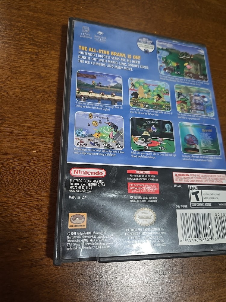 Super Smash Bros Melee (Nintendo GameCube) Case Only