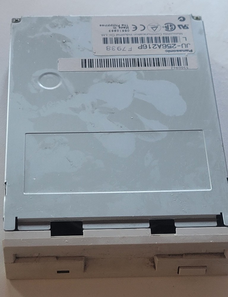 Panasonic JF-3 3.5" Internal Floppy Disk Drive — Untested, Label Intact