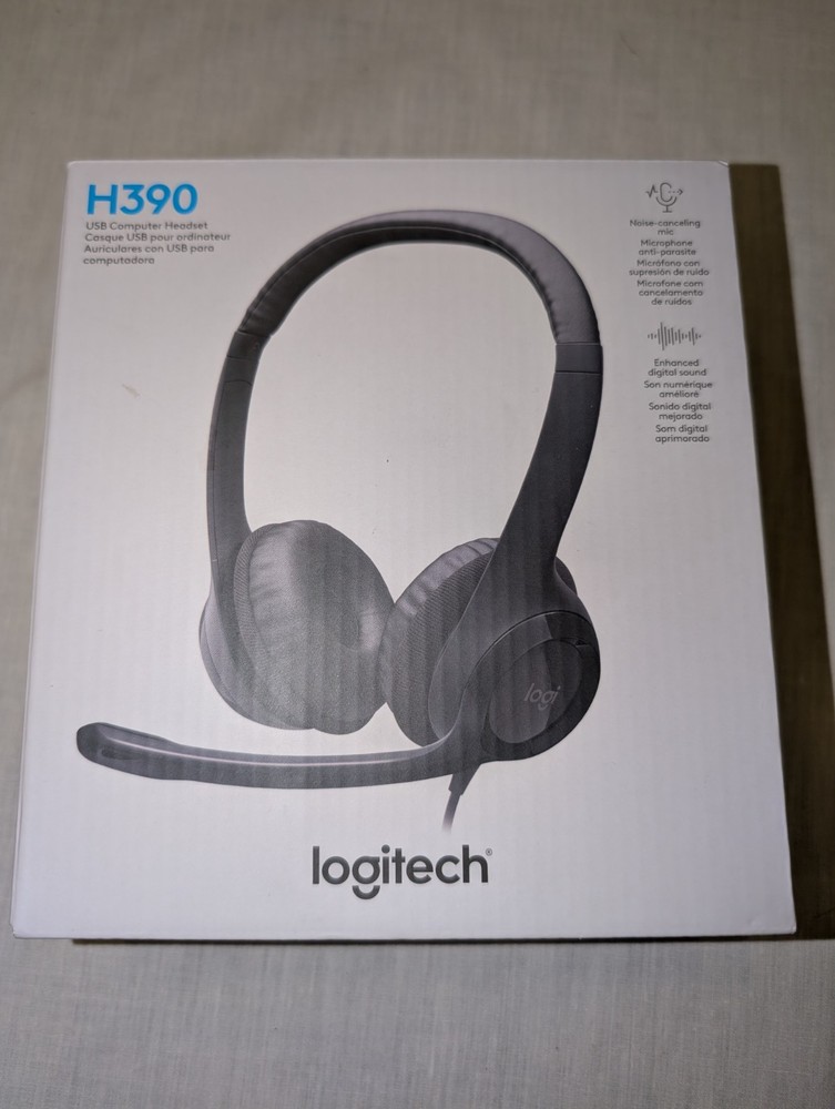 Logitech H390 Black Over the Ear Headset