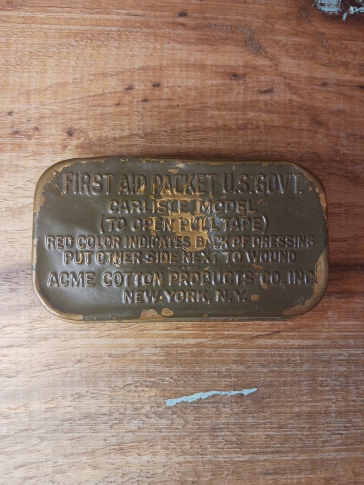 World War Il  Brass  First Aid Packet Carlisle Model