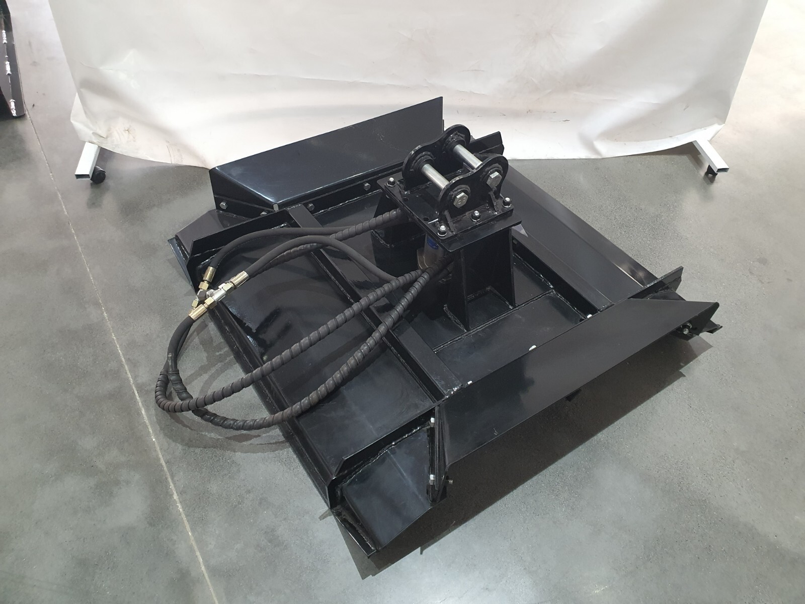 AGT 35in Brush Mower Mini Excavator Cutter Mower Attachment Black 110KG 12EX-RC