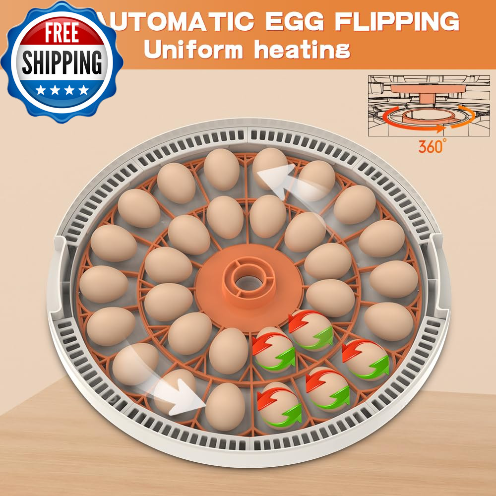Incubators for Hatching Eggs，30 Egg Incubator,Egg Incubator with Automatic Egg T