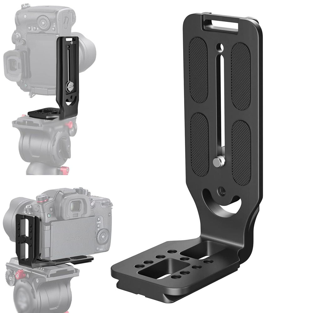 2pcs L-Bracket Quick Release Plate For Camera DSLR Camcorder Nonslip Bracket