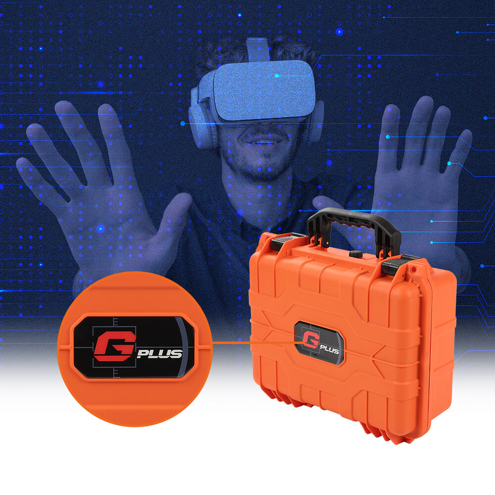 VR Carrying Case VR Outdoor Portable Protector Glasses Storage Box(Orange)