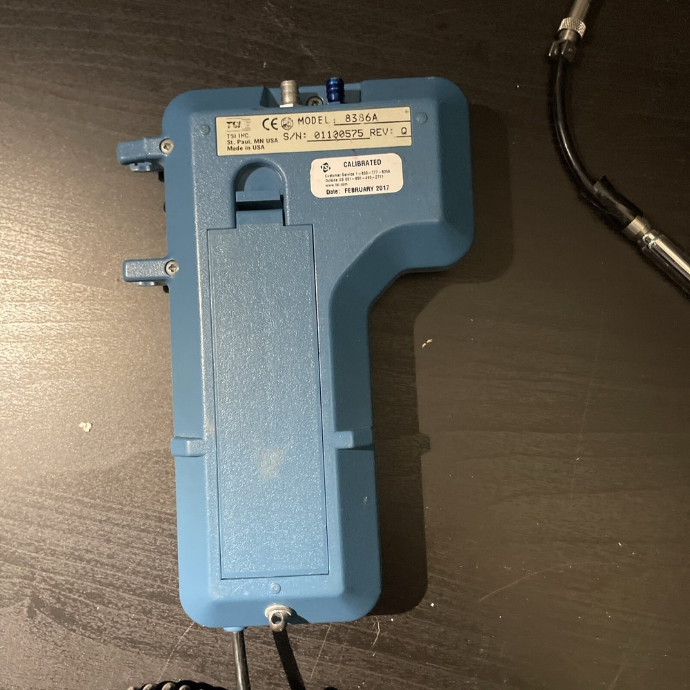 TSI VelociCALC Plus 8386A Multi-Parameter Temperature Velocity Meter Working