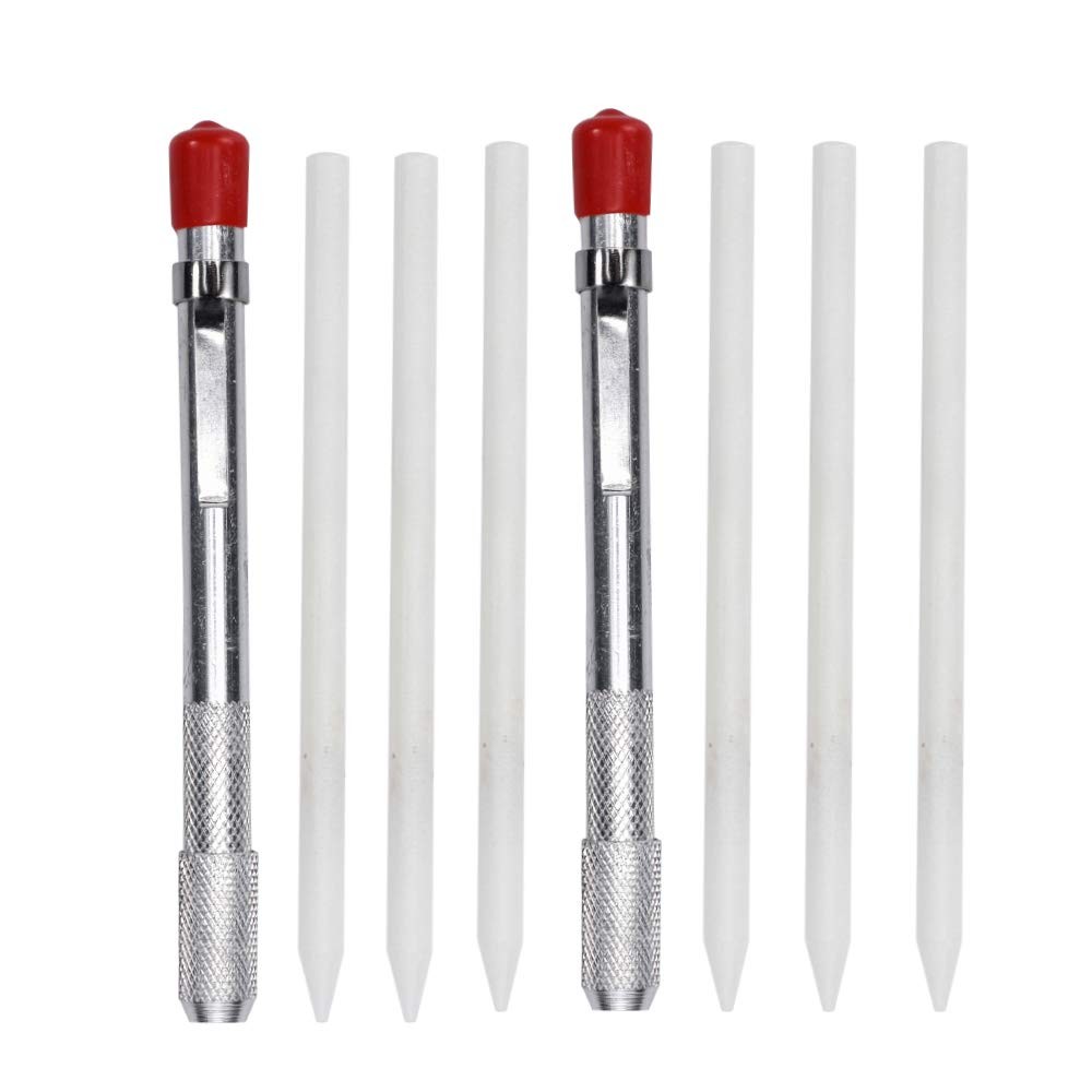 2 Soapstone Holders Round with 6 Refills Pens for Welding Tools...