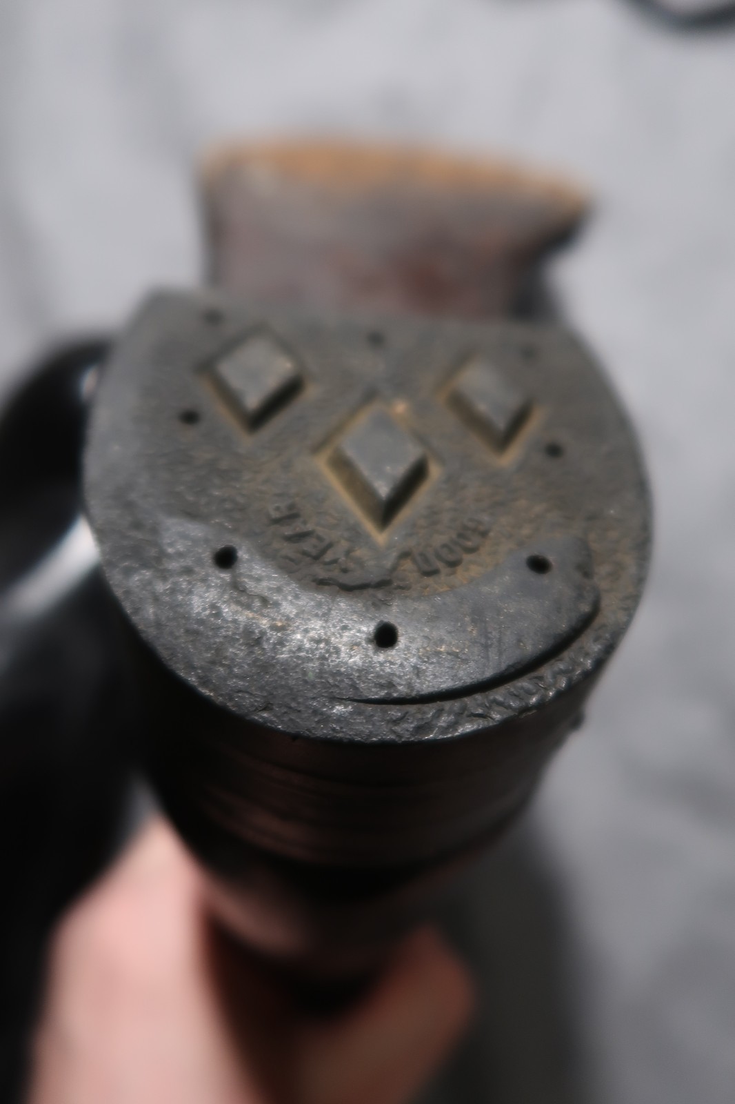 WW2 BRITISH ARMY AMMO BOOTS HOBNAILED LEATHER SOLES SIZE 9