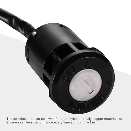 2 Wire Ignition Key Switch Lock Replacement for Electric Trike and Scooter