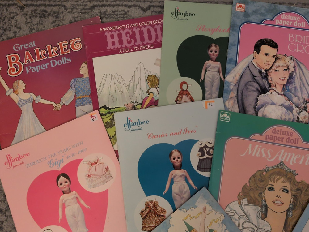 A- TEN Paper Doll Books - All Uncut