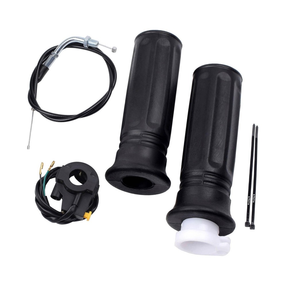 7/8" Twist Throttle Accelerator Handle Grips, 75" Throttle Cable With ON OFF ...