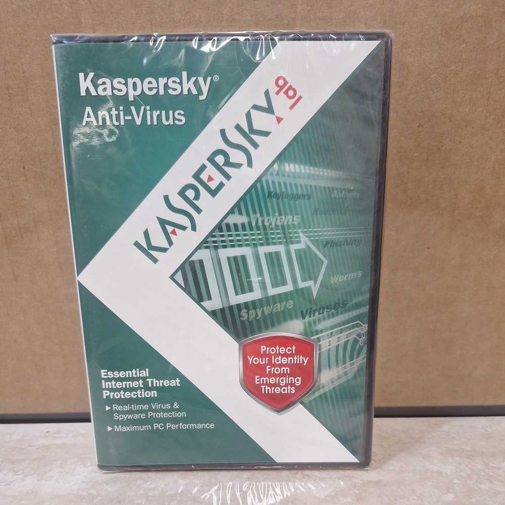 KASPERSLab Anti-Virus Protection PC Computer Security Software - NEW SEALED