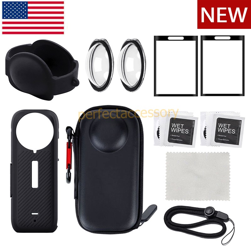Camera Protective Cover Accessories Kit For Insta360 X4 Screen Film Lens Guard