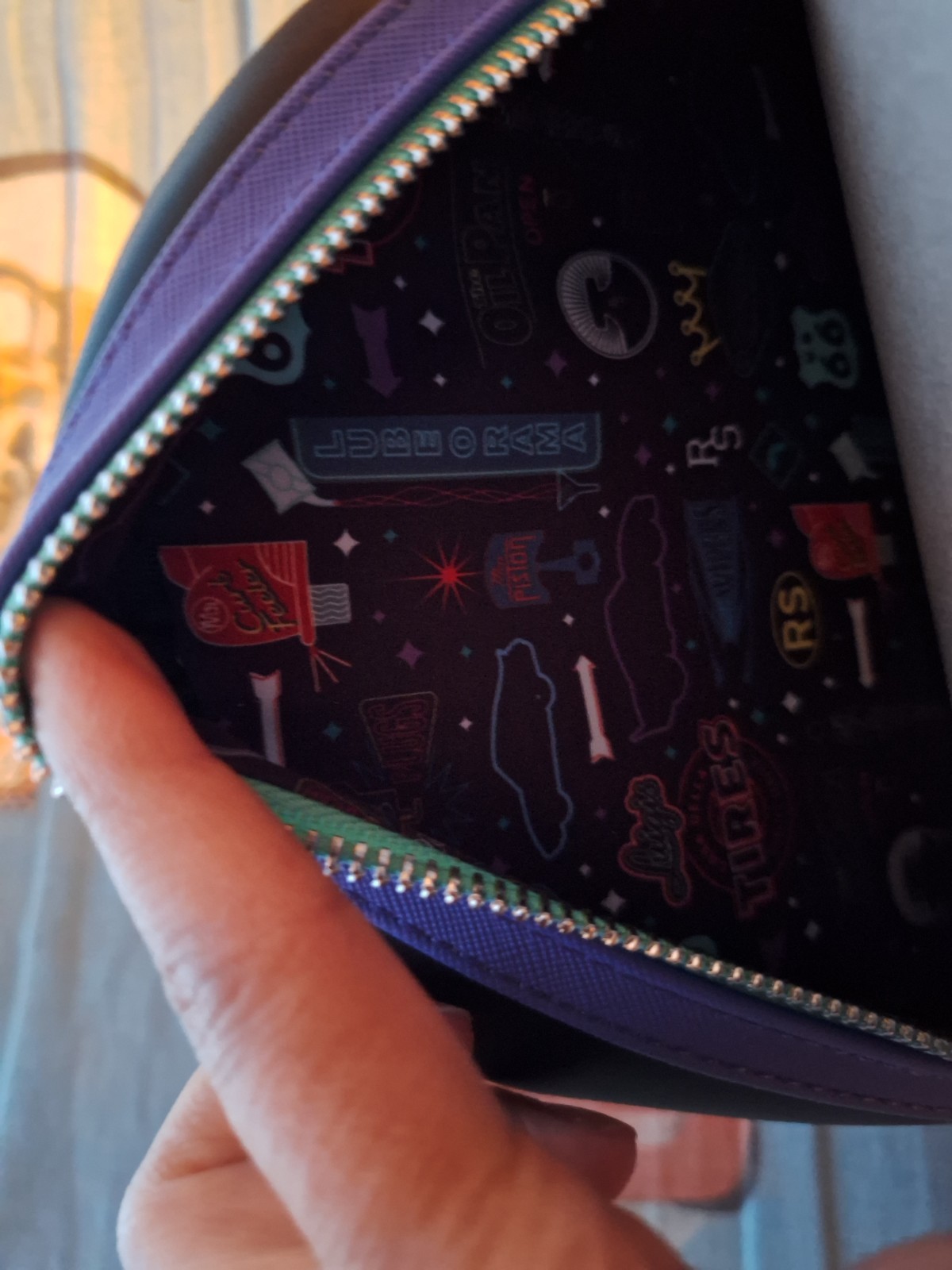 Disney Pixar Cars Lightning McQueen & Sally Nighttime Light-Up Mini Backpack.