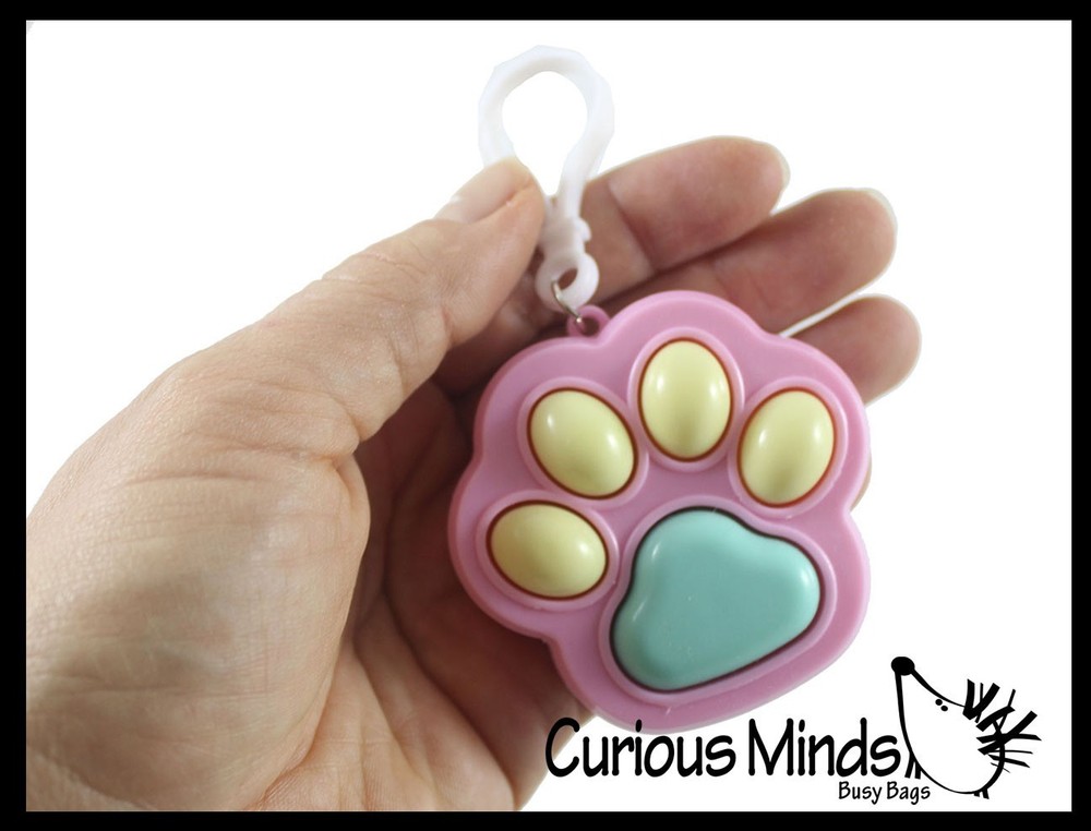 1 RANDOM COLOR Paw Fidget Clicker Buttons Controller Cube Block - Hand Fidget -