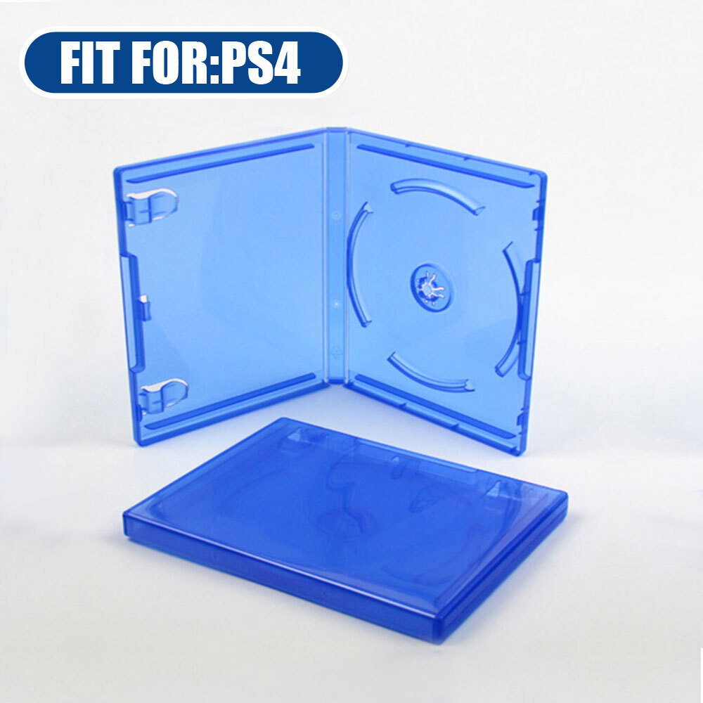 For Sony PS5 PS4 Replacement CD Game Case Disk Holder Cover Protective Box Blue
