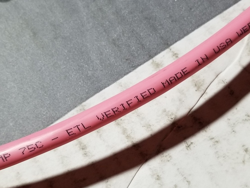 Commscope 2091B GigaSPEED X10D Cat6A U/UTP Plenum Network Cable CMP Pink /100ft