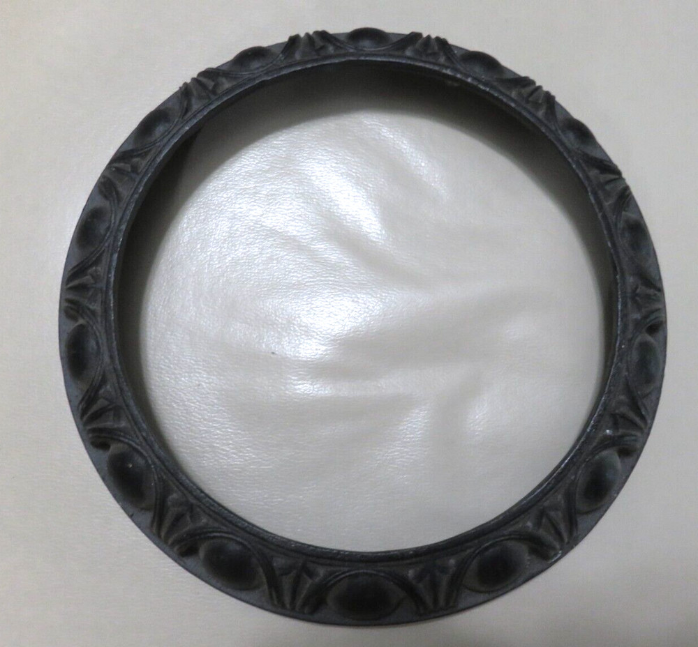 Salvage Antique cast iron 9” Circle Ring egg & dart pattern for projects etc