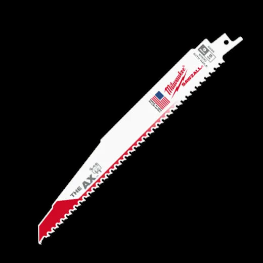 Milwaukee 48-01-7026 (9" AX Sawzall Blades for Wood & Nails - 100 Pack)