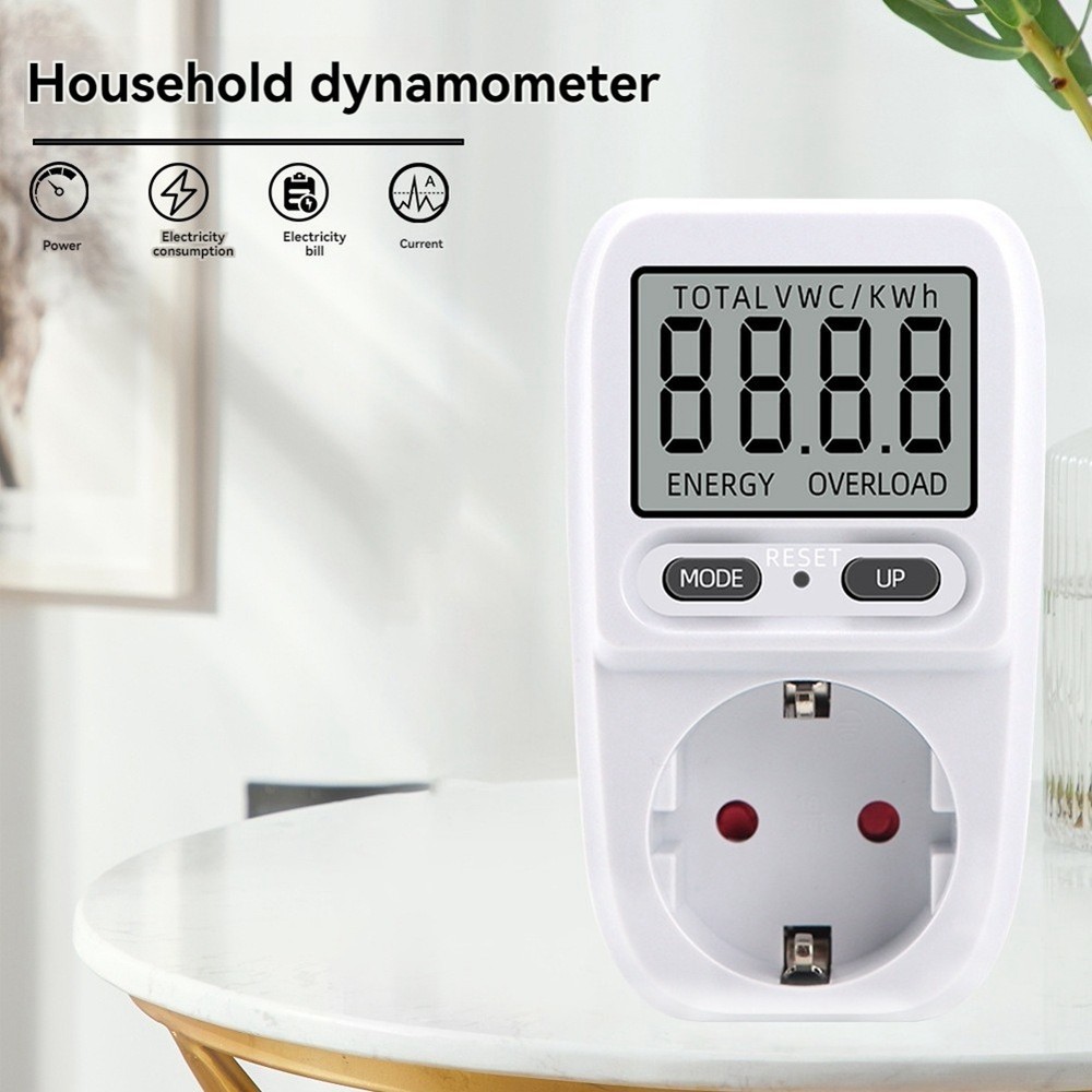 Electricity Meter Wattmeter LCD Energy Meter Socket Electrical Tester Messs5651
