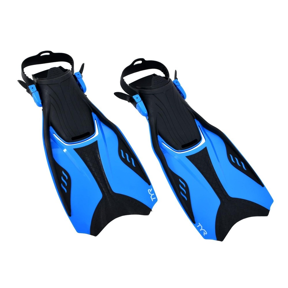 Snorkeling Fin (2), Blue, Large