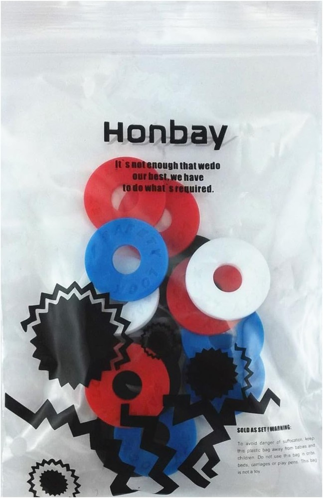 Honbay 16pcs Mix Color Rubber Protector Premium Strap Locks
