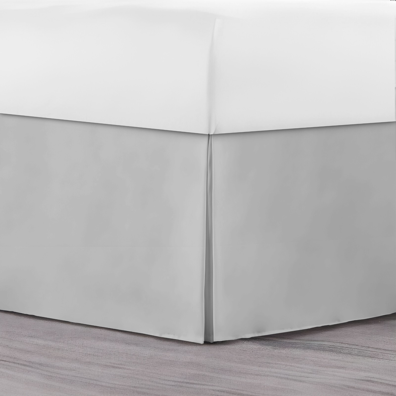 16" Drop Luxury Bed Skirt Solid Microfiber Pleated Premium Tailored Dust Ruffle