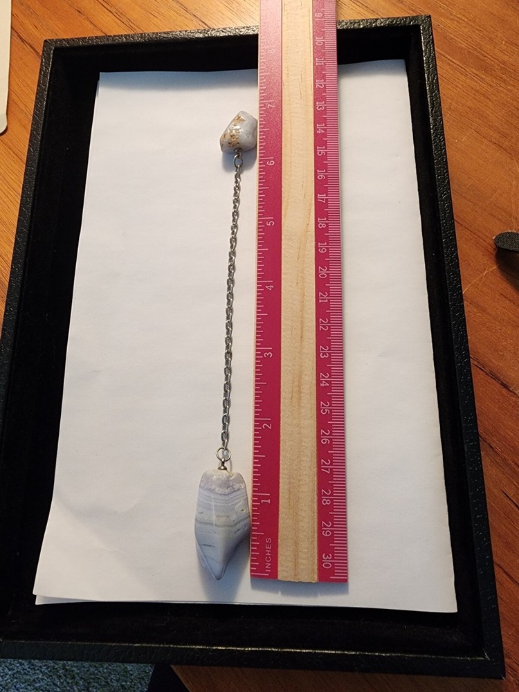 Handmade Lace Agate Pendulum