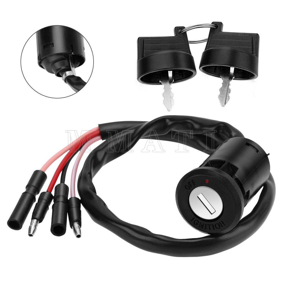 For Honda Ignition Key Switch FourTrax 300 TRX300FW 4x4 TRX300 2x4 1988 - 2000