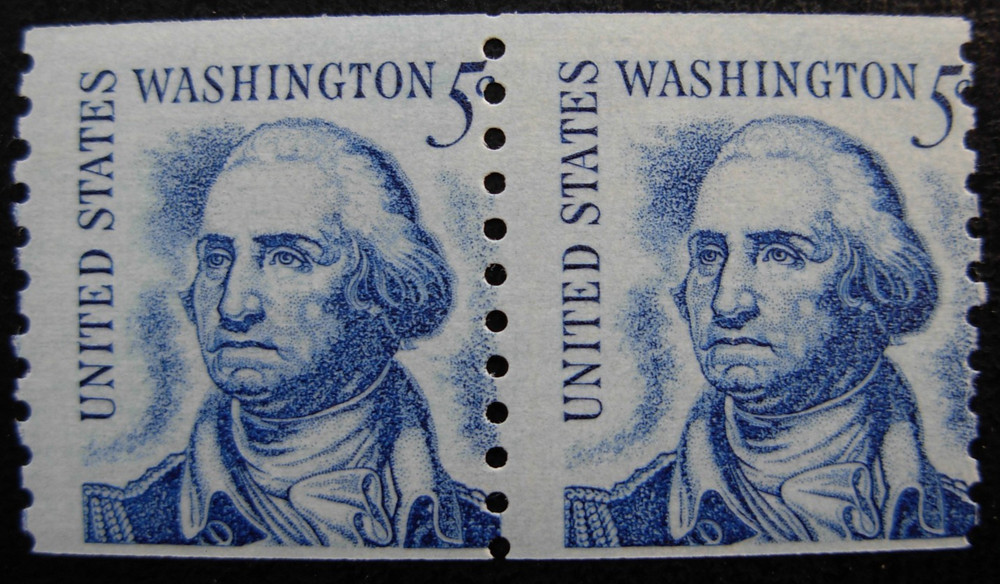 1304 Washington, Coil Misperf Error, Mint  NH #4