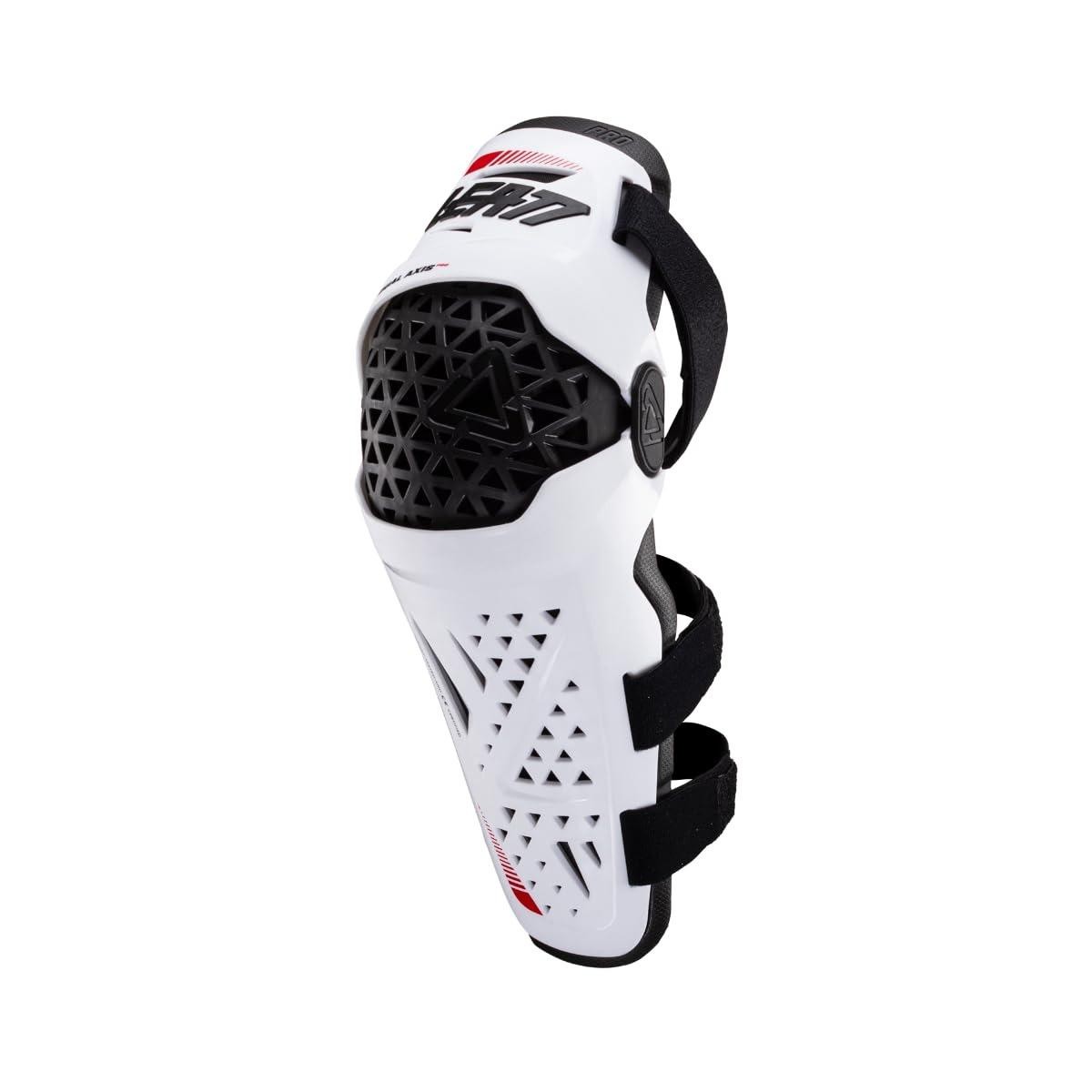 OPEN BOX - Leatt Knee & Shin Guard Protector Dual Axis Pro White XXL- 5024060832
