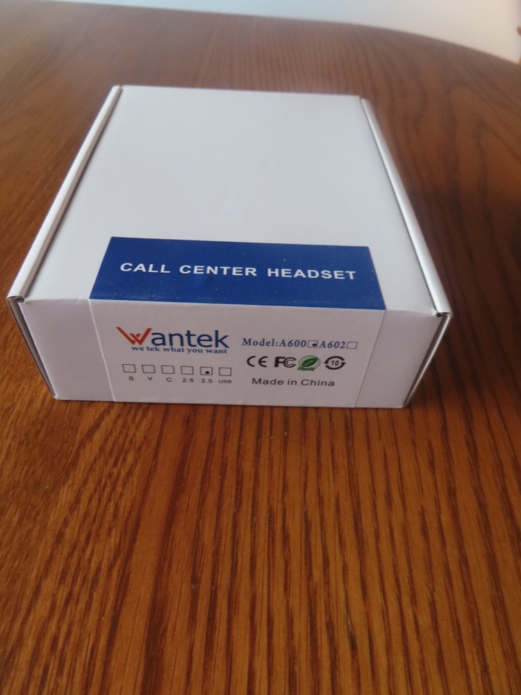 Wantek Call Center Headset Model A600