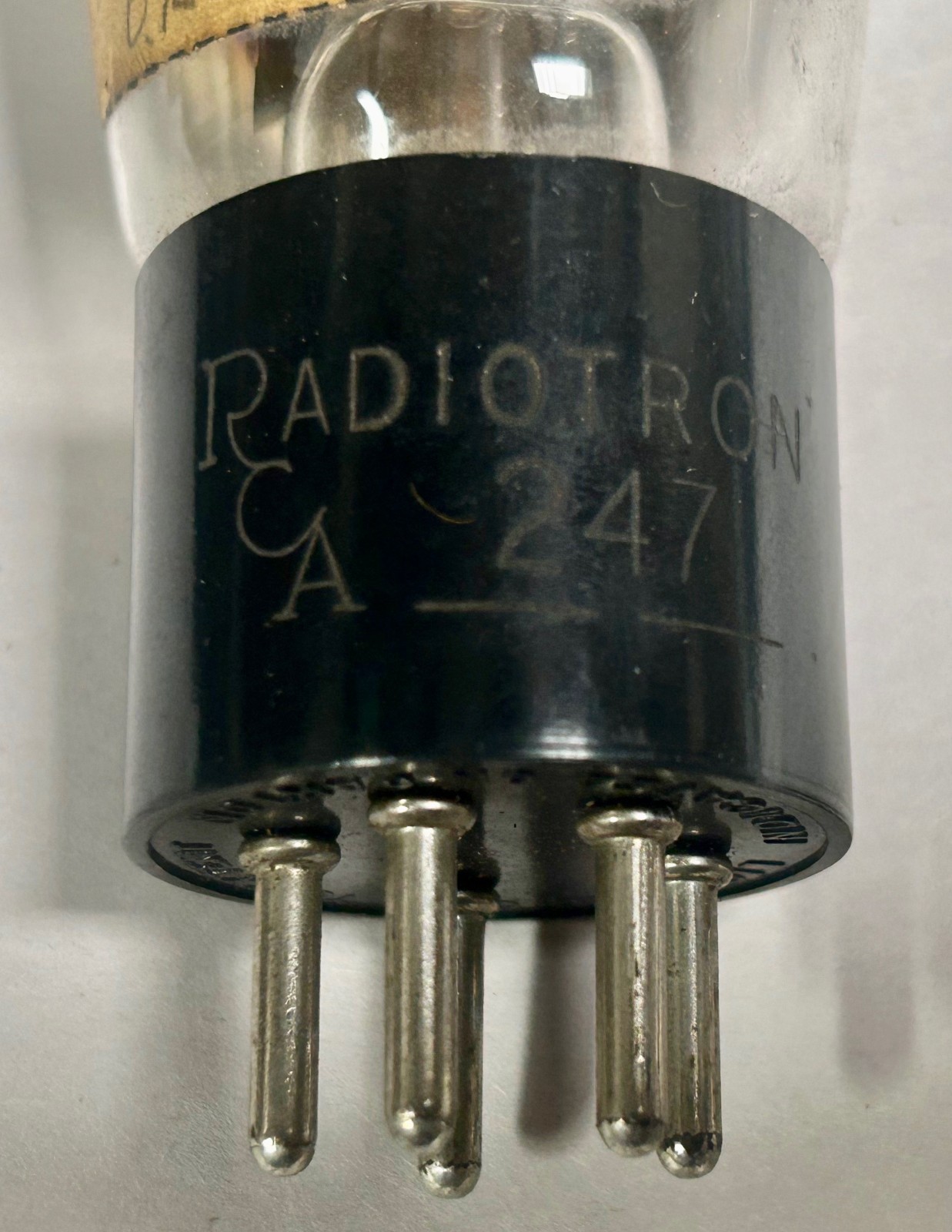 Vintage RCA Number 247 Ballon Globe Electronic Vacuum Tube (A5)
