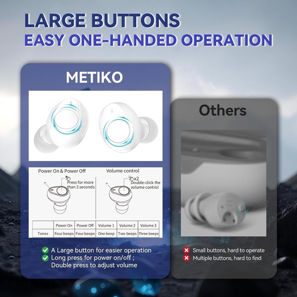 OTC Hearing Aids - Wireless, Rechargeable, Comfortable