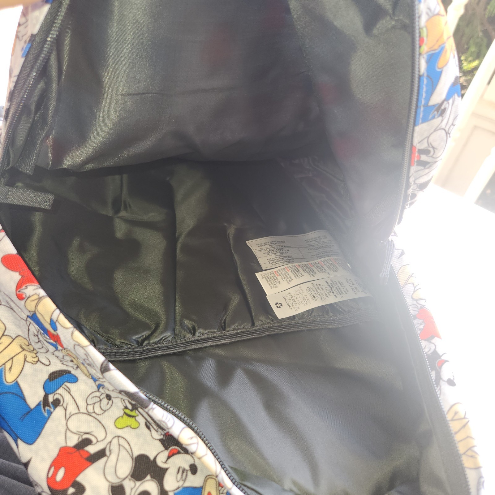 Disney Parks Mickey And Friends All Over Book Bag Back Pack NEW W/ Tag