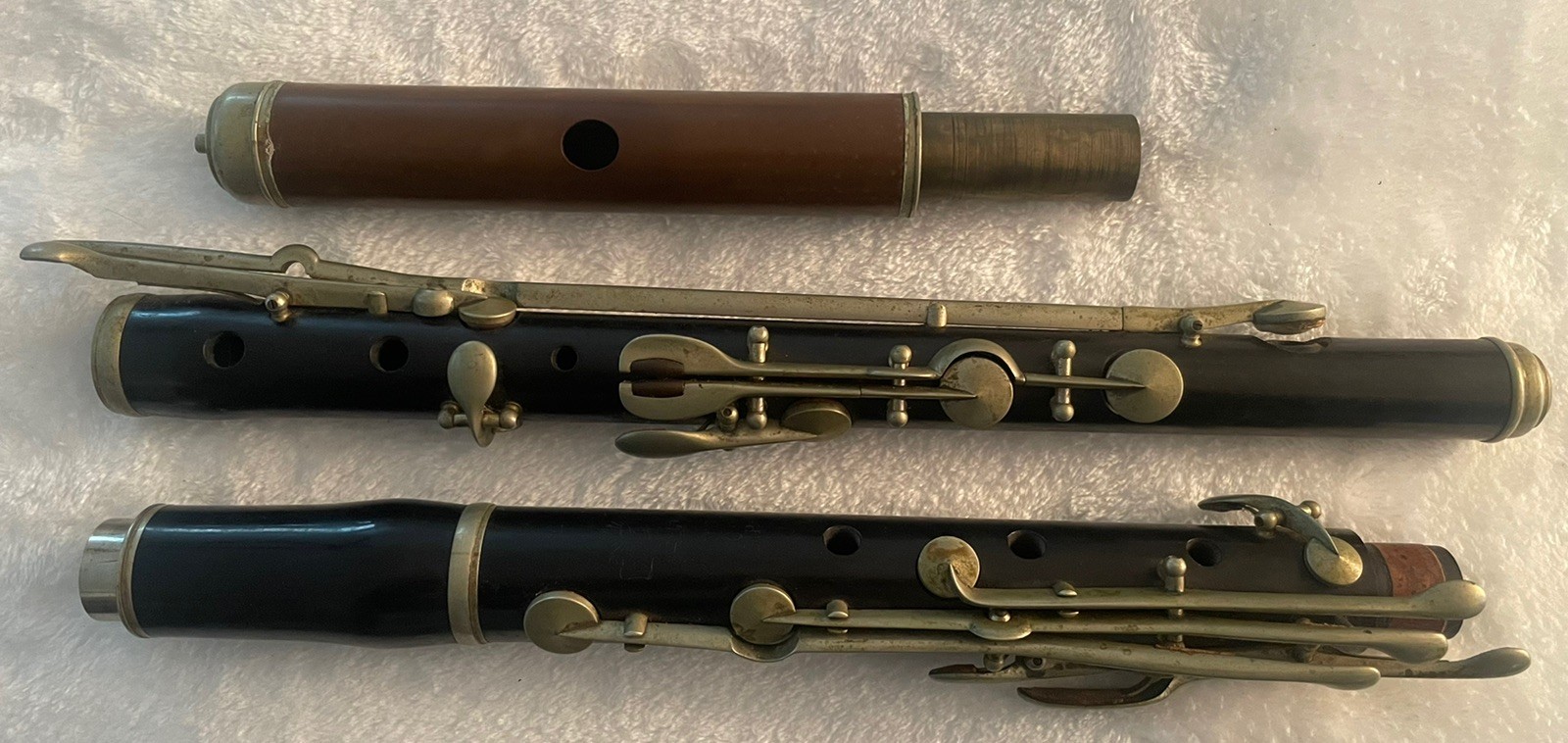 Old Early  Antique G.S. Huller Melodia Germany Wooden Flute C   L.P  Grenadilla