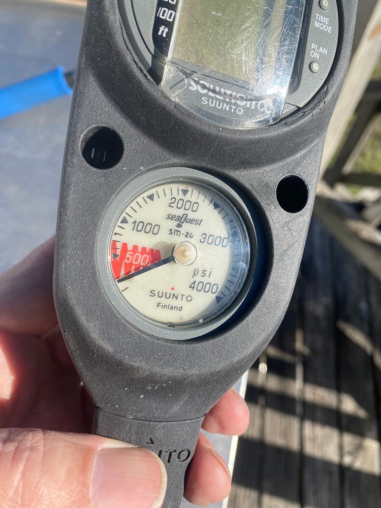 Suunto Seaquest Gauge Console Works! Solution-⍺ Computer, Compass SPG Hose Case