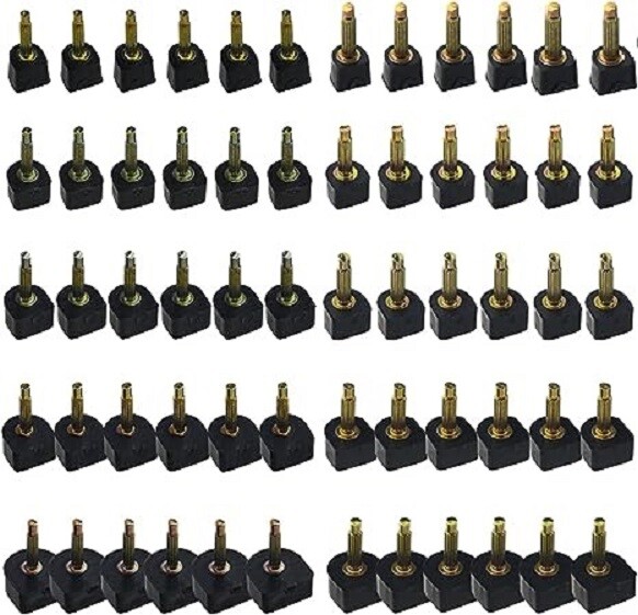 6pc SHOE REPAIR HIGH HEEL TIPS STILETTO REPLACEMENT DOWELS